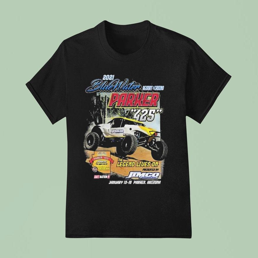 Bluewater Resort Parker The Legend Lives On Even T Shirt