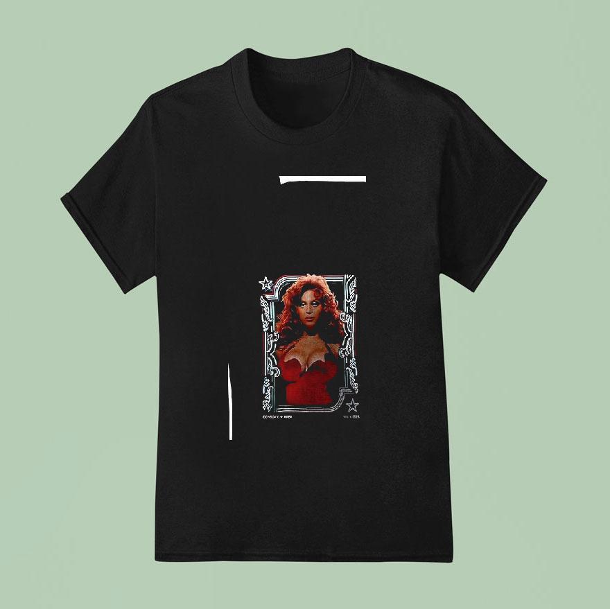 Beyonce Cowboy Carter Tour X Las Vegas Red Photo T Shirt