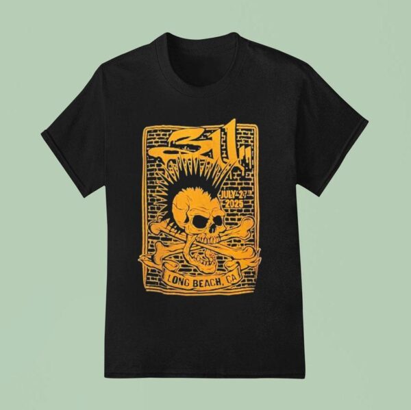 Vans Warped Tour Event In Long Beach California On July Skull T Shirt