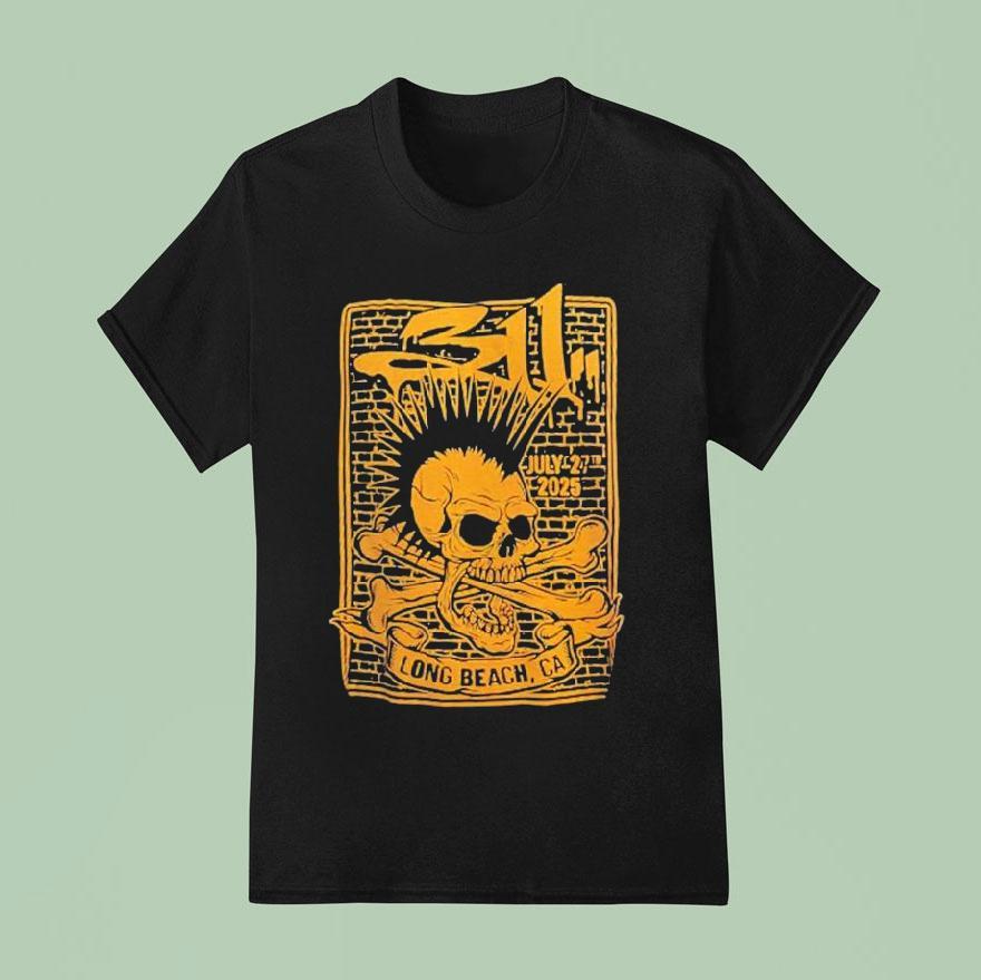 Vans Warped Tour Event In Long Beach California On July Skull T Shirt