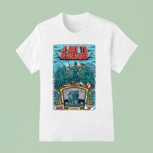 A Day To Remember Warped Tour July Long Beach Ca Show T Shirt