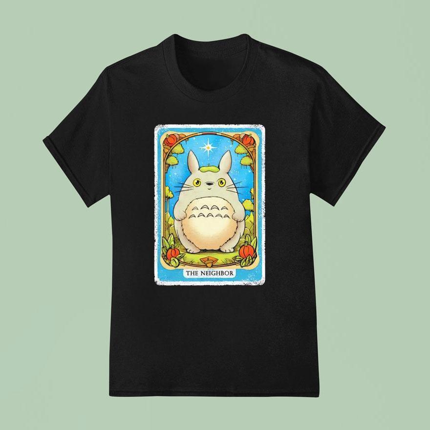 A Tarot Card Style Design Inspired By Totoro T Shirt