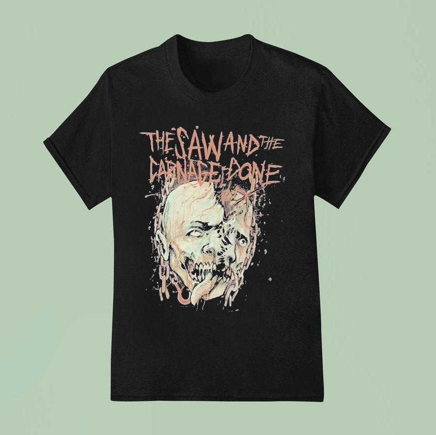 Aborted The Saw And The Carnage Done Heads T Shirt