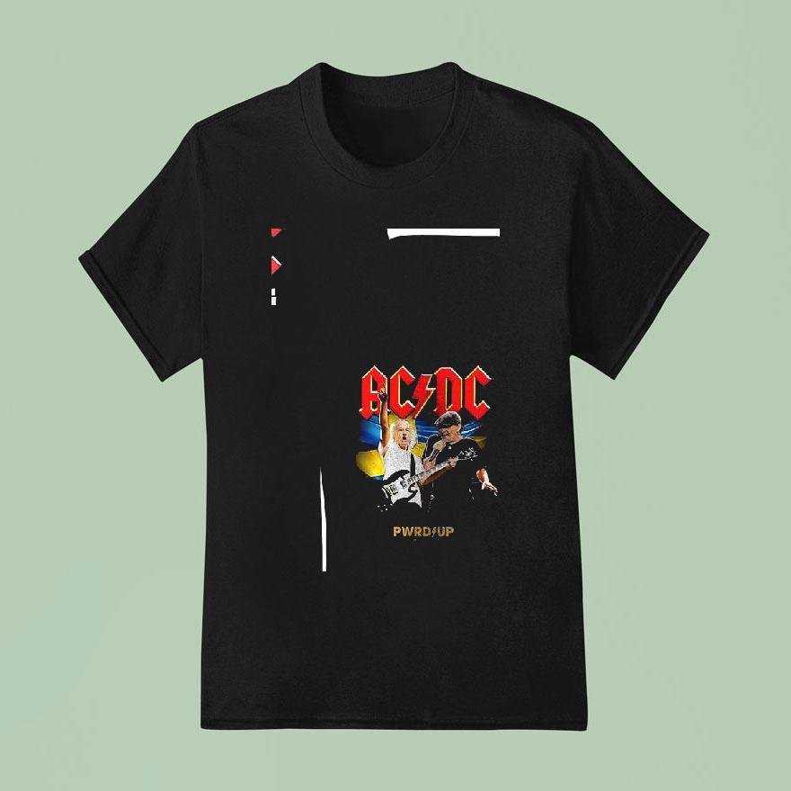 Acdc Gothenburg Sweden Pwrd Up Event Tour Gothenburg Tour T Shirt