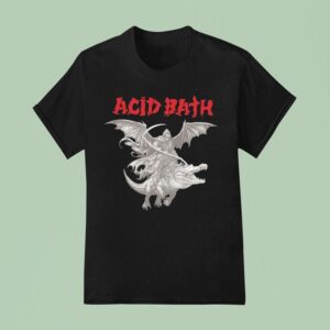 Acid Bath Grim Reaper Riding Alligator T Shirt