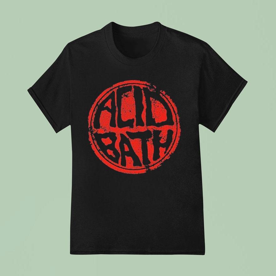 Acid Bath Worn N Torn Logo T Shirt