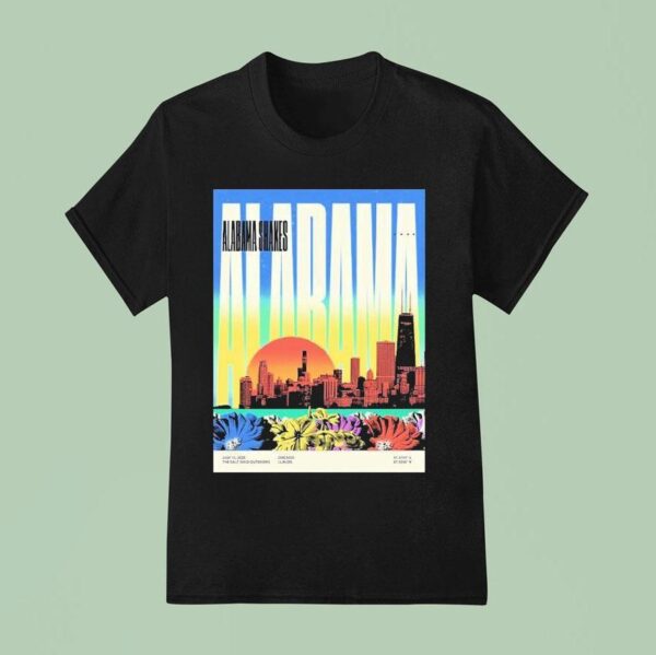Alabama Shakes Chicago Illinois Diptych At The Salt Shed Outdoors On July T Shirt