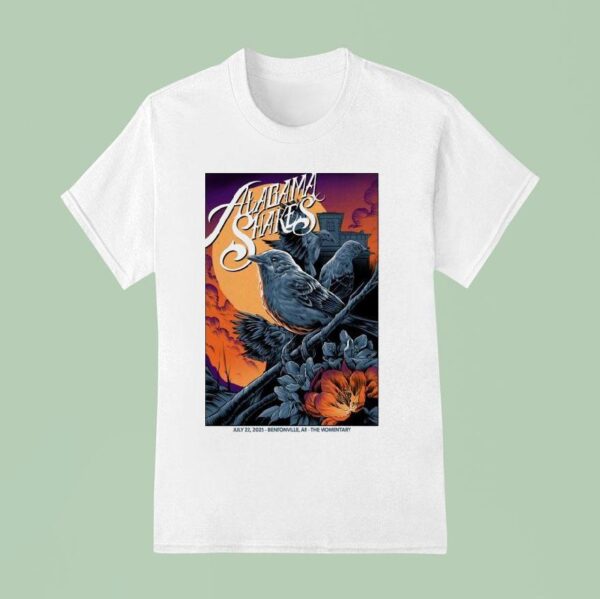Alabama Shakes July The Momentary In Bentonville Ar Birds T Shirt