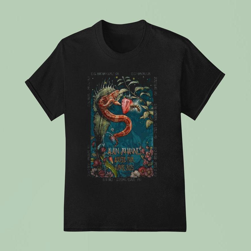 Alain Johannes Acoustic Tour Europe T Shirt