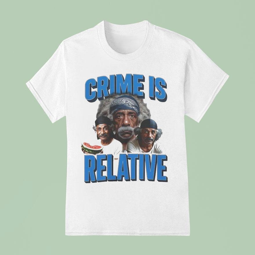 Albert Einstein Crime Is Relative Watermelon T Shirt