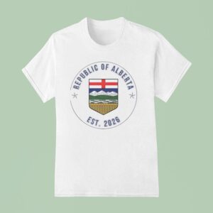Alberta Republic Badge Est Heritage T Shirt