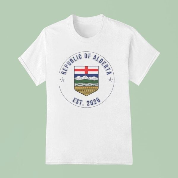 Alberta Republic Badge Est Heritage T Shirt
