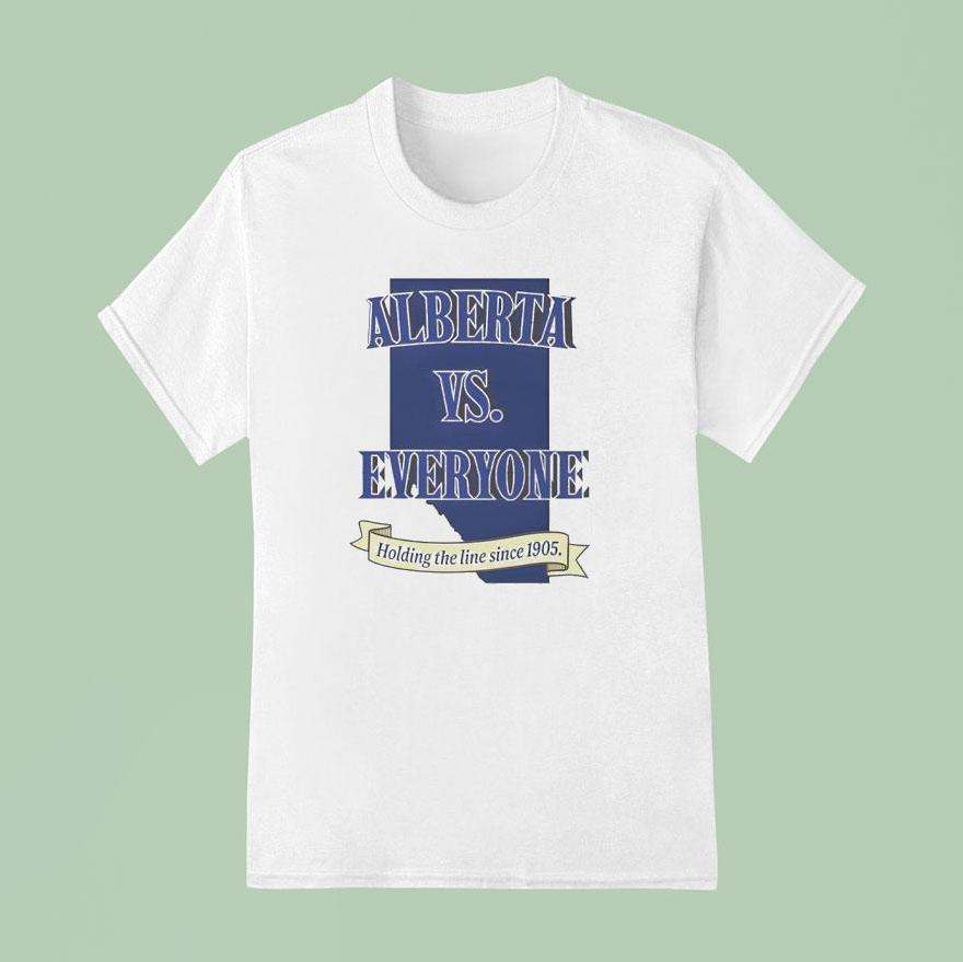Alberta Unchained Ab Versus Everyone Western Pride T Shirt