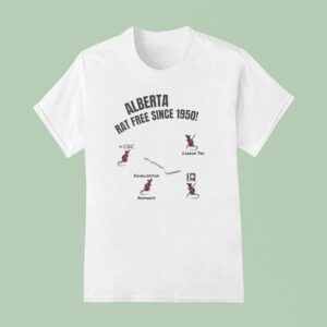 Alberta Unchained Rat Free Since Heritage T Shirt