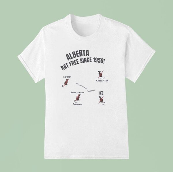 Alberta Unchained Rat Free Since Heritage T Shirt