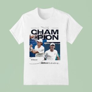 Alex De Minaur Claims His Th Atp Tour Title Win Washington Open Champions T Shirt