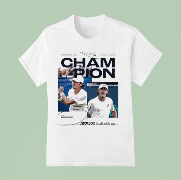 Alex De Minaur Claims His Th Atp Tour Title Win Washington Open Champions T Shirt