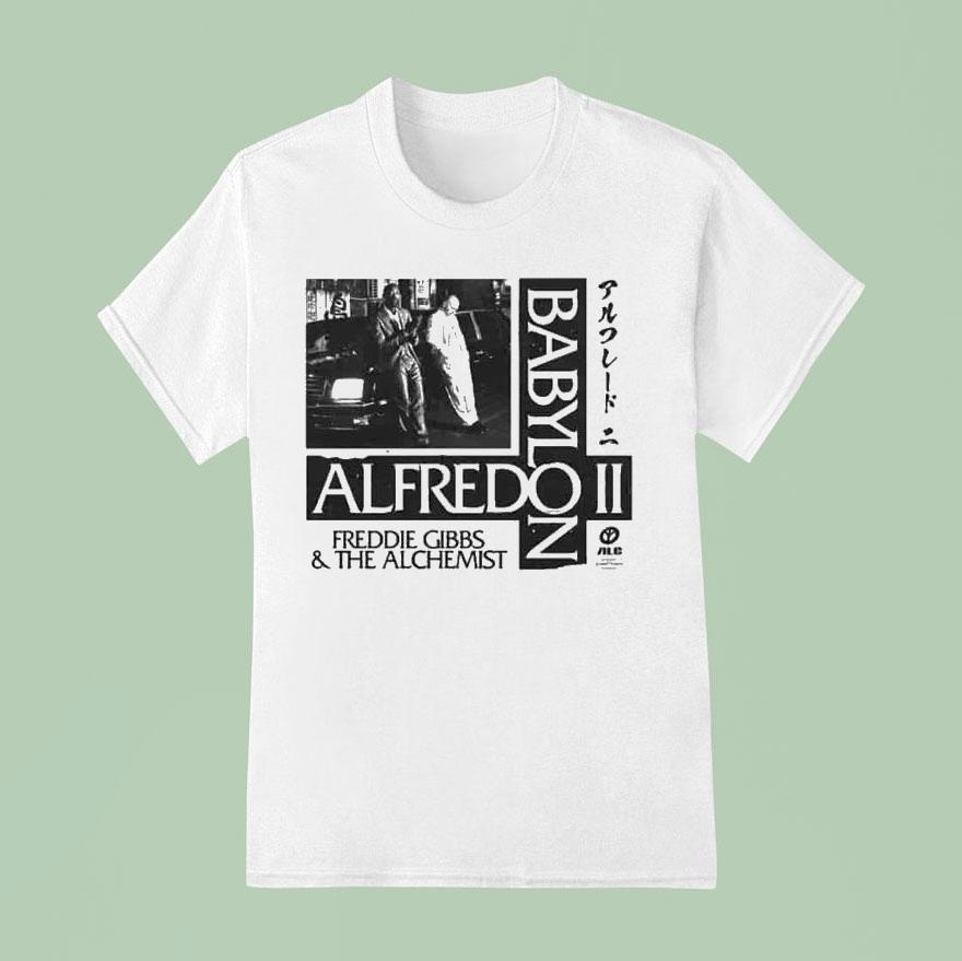 Alfredo Ii Babylon By Freddie Gibbs X The Alchemist Exclusive Tokyo Noir Inspired Album T Shirt