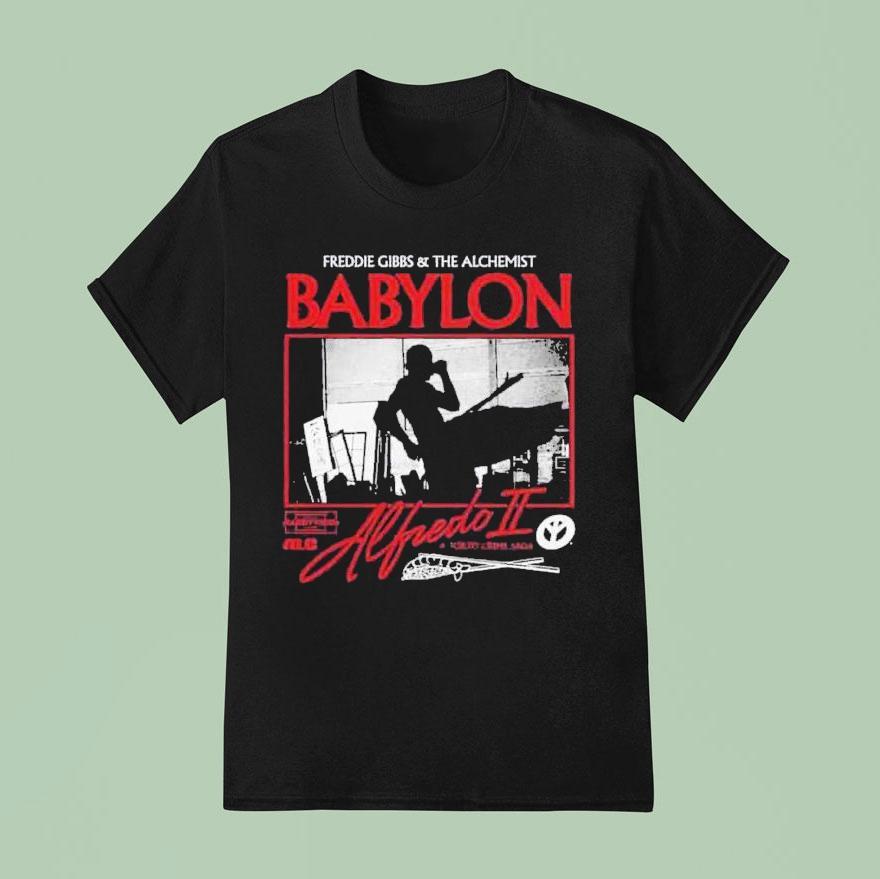 Alfredo Ii Babylon By Freddie Gibbs X The Alchemist Tokyo Crime Saga Aesthetic T Shirt