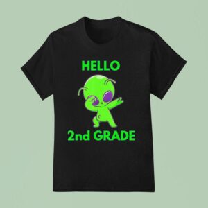Alien Dabbing Hello Nd Grade T Shirt