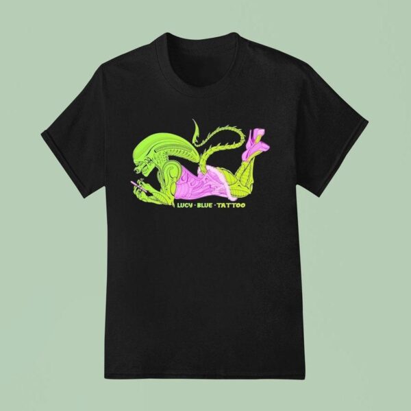 Alien Luc Blue Tattoo Xenomorph T Shirt