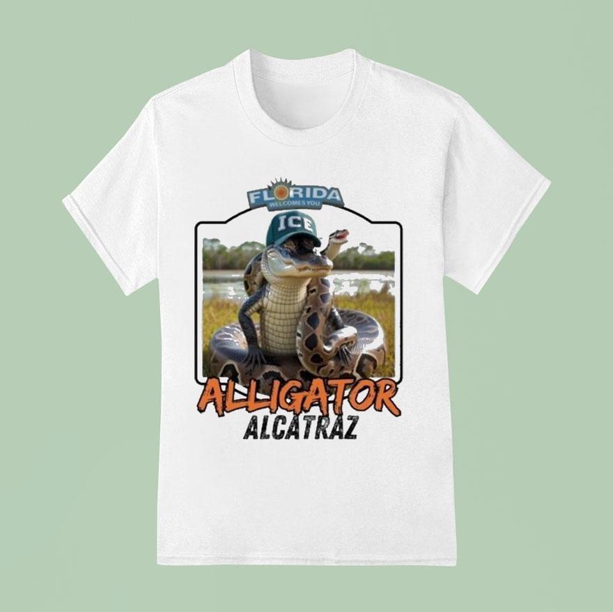 Alligator Alcatraz Florida Welcomes You Gator T Shirt