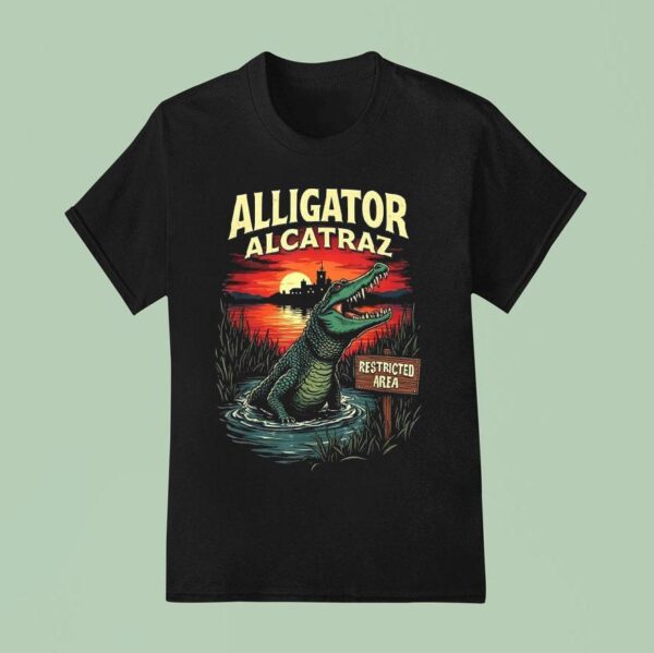 Alligator Alcatraz Restricted Area T Shirt