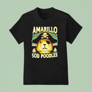 Amarillo Sod Poodles Prairie Dog Pirate T Shirt