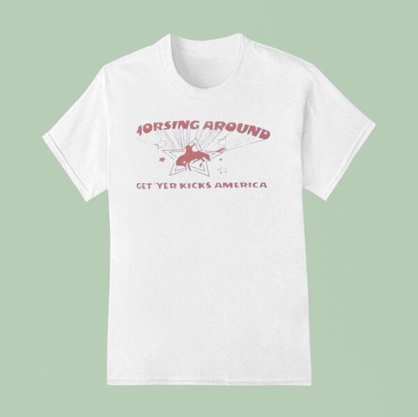Americana Sydney Sweeney Horsing Around T Shirt