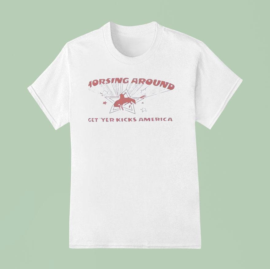 Americana Sydney Sweeney Horsing Around T Shirt