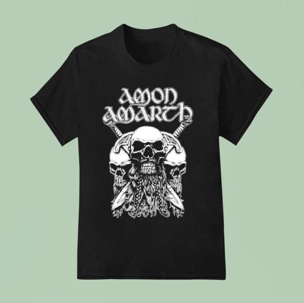 Amon Amarth Beard Skull T Shirt