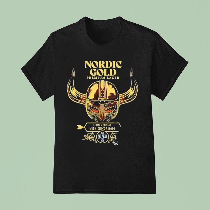 Amon Amarth Nordic Gold Premium Lager With Simcoe Hops T Shirt