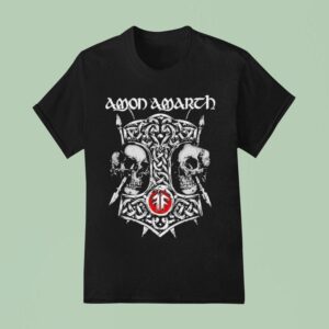Amon Amarth The Great Heathen Summer Tour Skull T Shirt