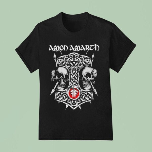 Amon Amarth The Great Heathen Summer Tour Skull T Shirt
