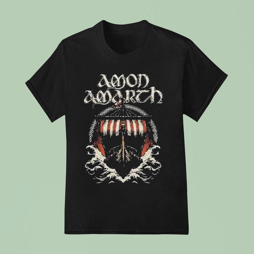 Amon Amarth We Rule The Waves Boa T Shirt