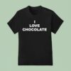 Ananda Lewis Wearing I Love Chocolate T Shirt