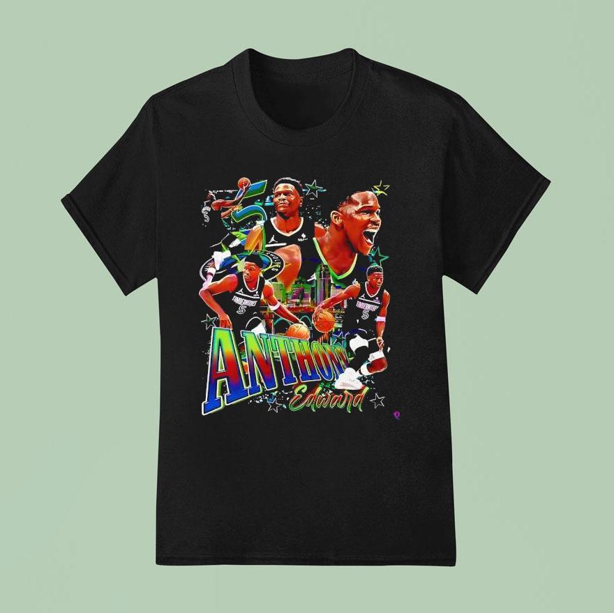 Anthony Edwards Minnesota Timberwolves Number Basketball T Shirt