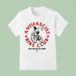 Antifa Bike Club Run Em Out Of Town Krime T Shirt