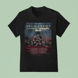 Arch Enemy European Blood Dynasty Tour Dates Chapter To The Stage Skulls T Shirt