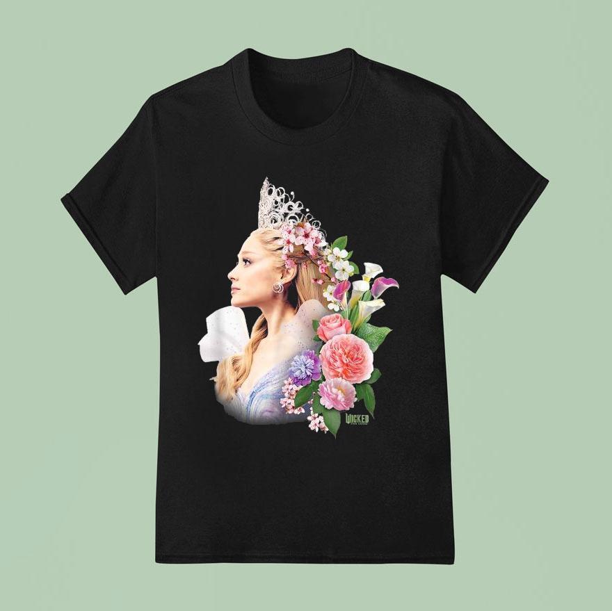 Ariana Grande Wicked For Good Glinda In Bloom T Shirt