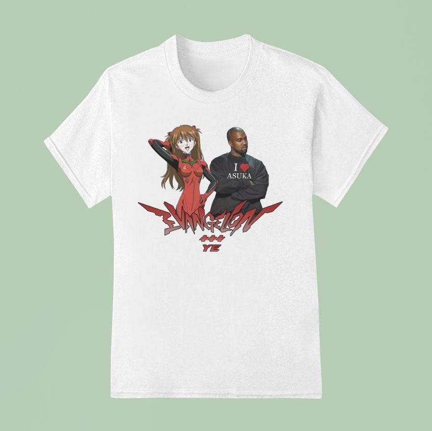 Asuka Langley Soryu X Kanye West I Love Asuka Ye T Shirt
