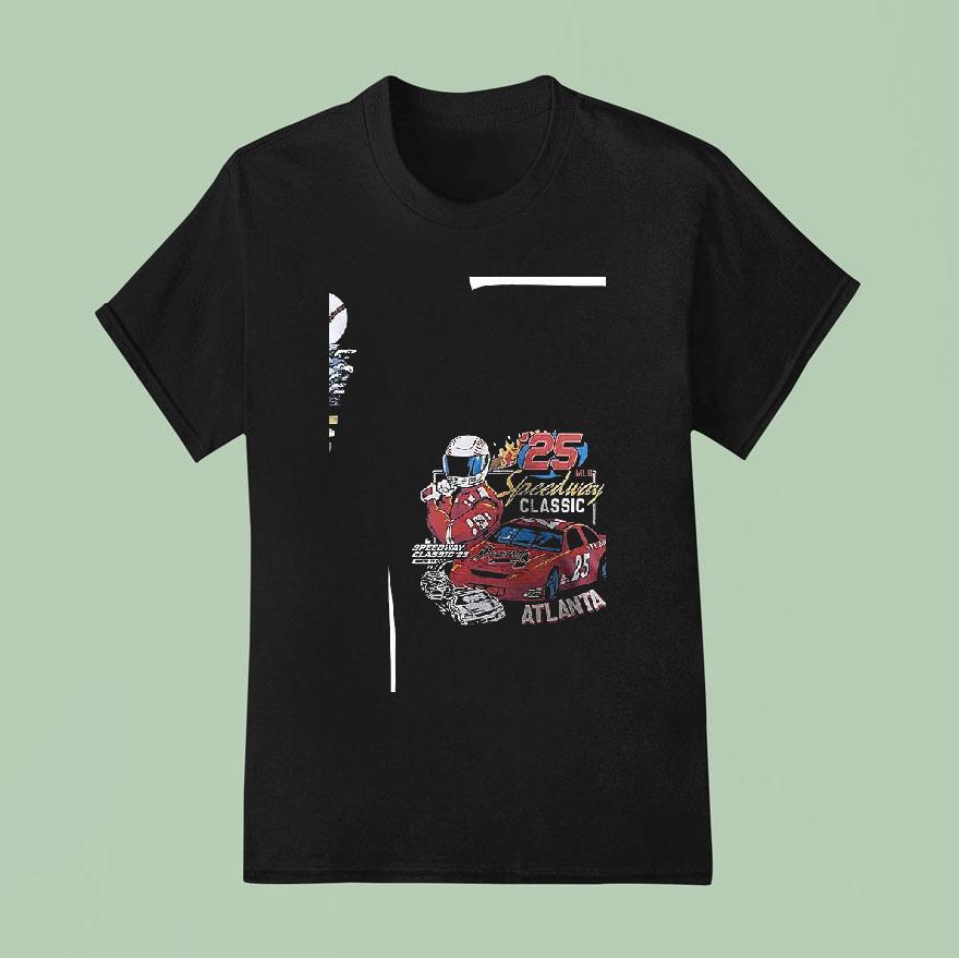 Atlanta Braves Speedway Classic Car Racing T Shirt
