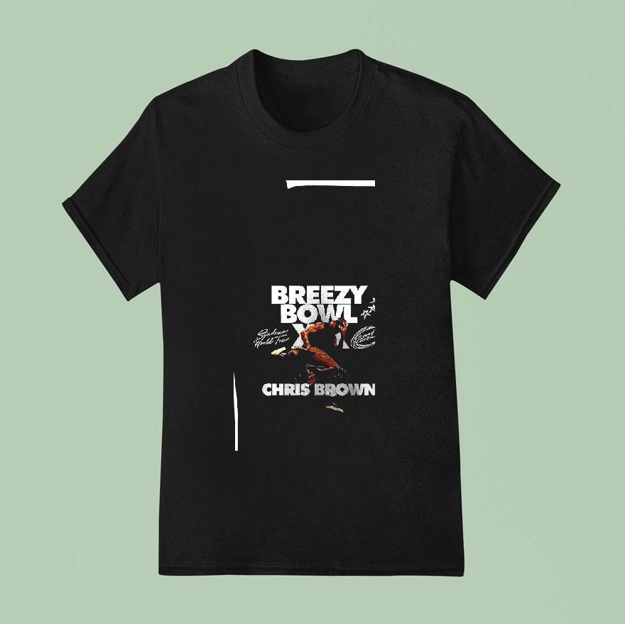 Atlanta Falcons X Chris Brown Breezy Bowl Xx Stadium World Tour T Shirt