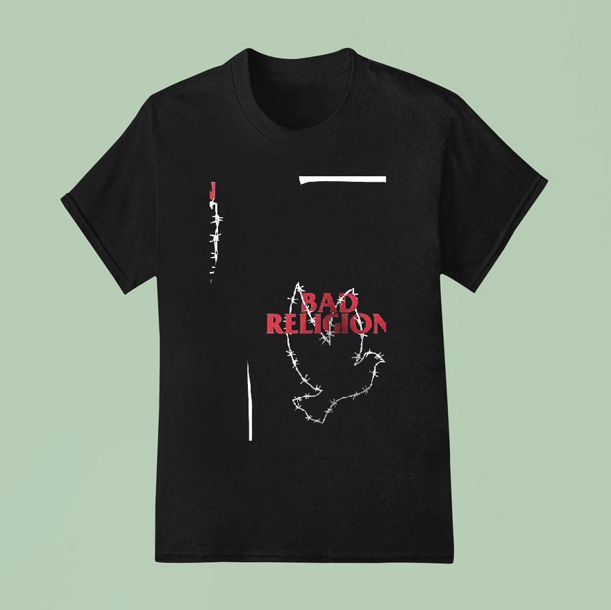 Bad Religion World Tour Barbed Dove T Shirt