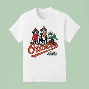Baltimore Orioles Bark At Oriole Park Barcs Animals Rescue And Care Shelter T Shirt
