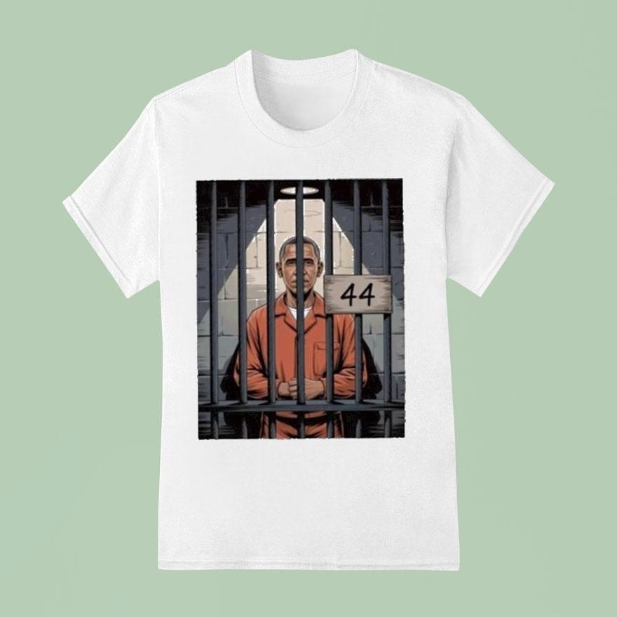 Barack Obama Parody Wanted For Treason Arrest T Shirt