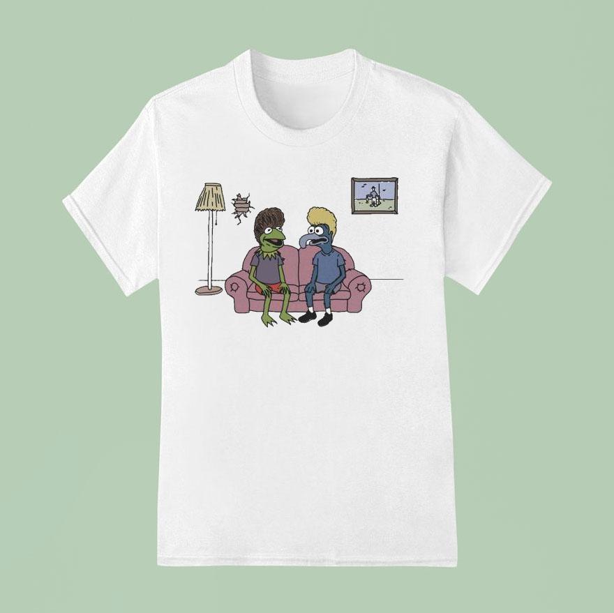 Beavis And Butt Head Potent Frog Cartoon Sofa T Shirt