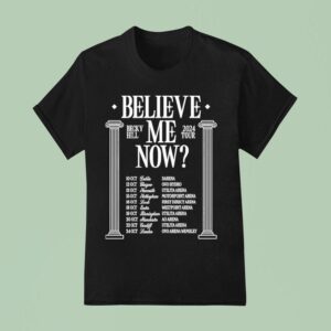 Becky Hill Believe Me Now Uk Tour Dateback T Shirt