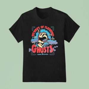 Beware Of Flashing Ghost Game Over Halloween T Shirt