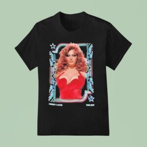 Beyonce Las Vegas Cowboy Carter Tour Pin Up Red Dress Showgirl Venue At Allegiant Stadium On July T Shirt